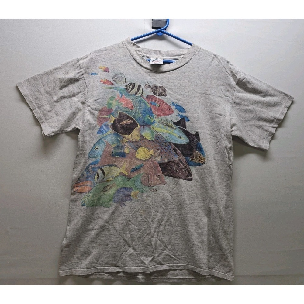 VTG T Shirt Lot 5 90s Y2K Band Promo Nature Tie Dye Food Service M L - Picture 3 of 11